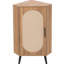Unité de rangement de coin de chambre à coucher avec porte, capacité de charge de 88 livres, base triangulaire stable en métal intégrée à la machine, stratifié réglable, bonde, support de salle de bain à poignée souple, capacité estimée,-894602058