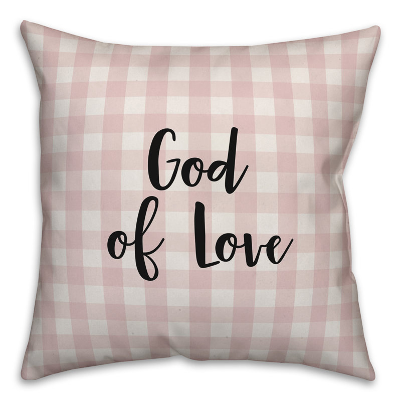  Coussin God of Love, Rose / Noir, Housse de coussin