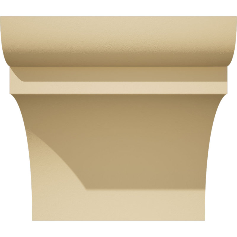 Corbeau en uréthane Yorktown Signature, brun clair apprêté, H 6 po x l 6 po x P 6 po