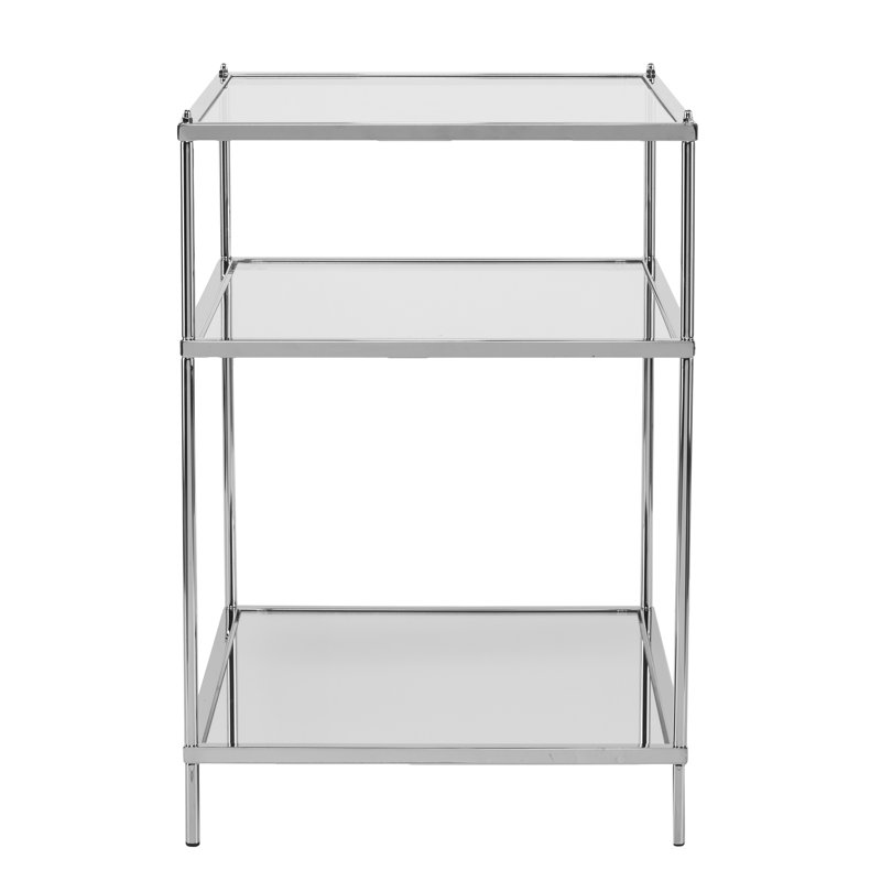 Sydnee Glass Top End Table