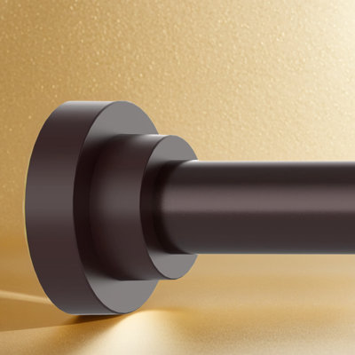 Tringle à rideau de douche à tension réglable, installation sans perceuse, tringle de salle de bain antidérapante antirouille, fabrication en acier inoxydable durable, tringle à tension multi-usage pour salle de bain et placard