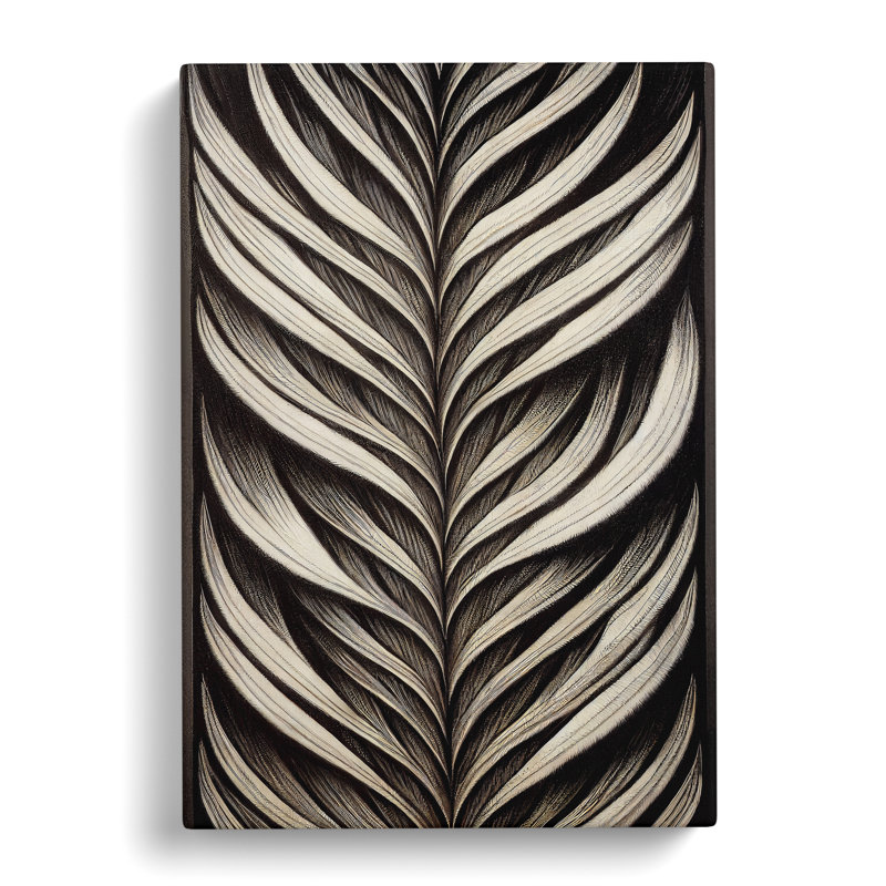 XV1022-4715X Traditional Feather - Print, Wrapped Canvas, 50cm H x 35cm W, No Matte