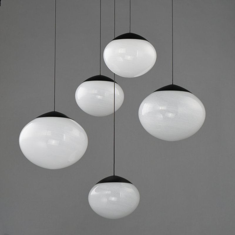 Nimbus-Multi-Light Pendant, 8" H x 26.25" W x 26.25" D, 5, 5