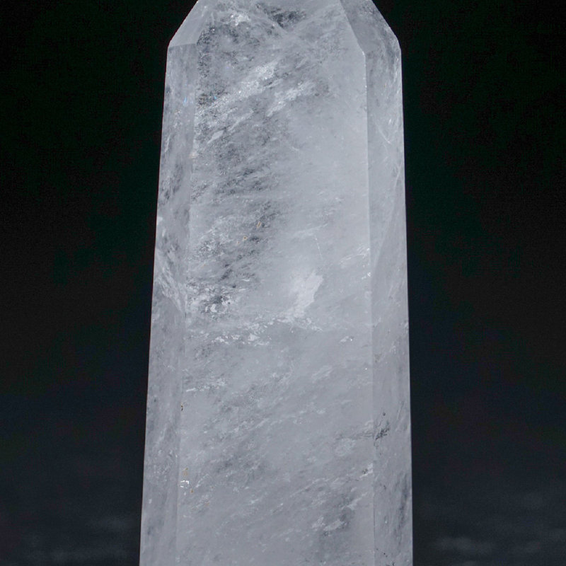 Genuine Polished Clear Quartz Point from Brazil (0.62 lbs)