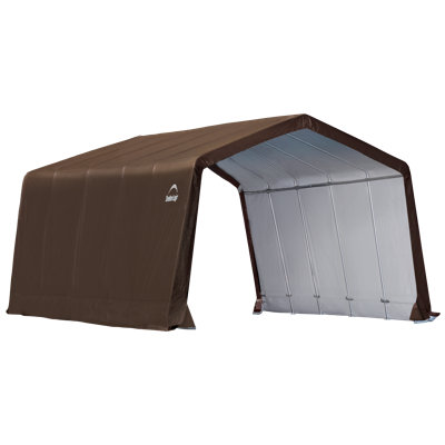 ShelterLogic 3-in-1 Run-in Shelter Brown