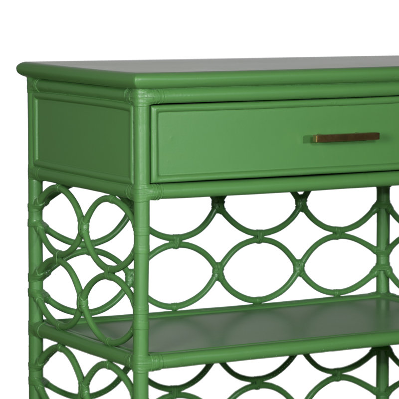 Table de bout avec rangement Manning, Vert