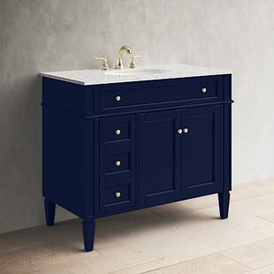 MANHATTAN 60 inch W x 36 1/2 inch H x 21 inch D 4 DR 3 DRW Double Sink Free  Standing Vanity Blue with Rectangle Basin