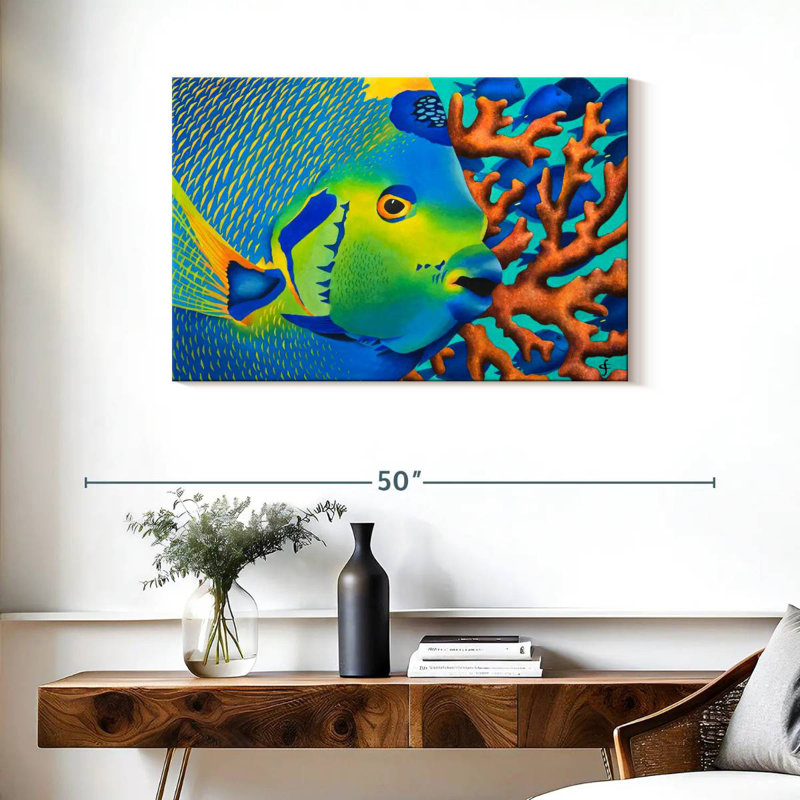 Poisson-ange Brampt, H 24 po x l 36 po