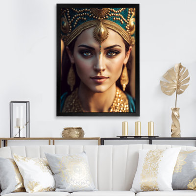 Elainie, jeune femme avec des bijoux bohémiens IV sur toile