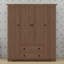 Armoire penderie 4 portes avec 2 tiroirs-48575865
