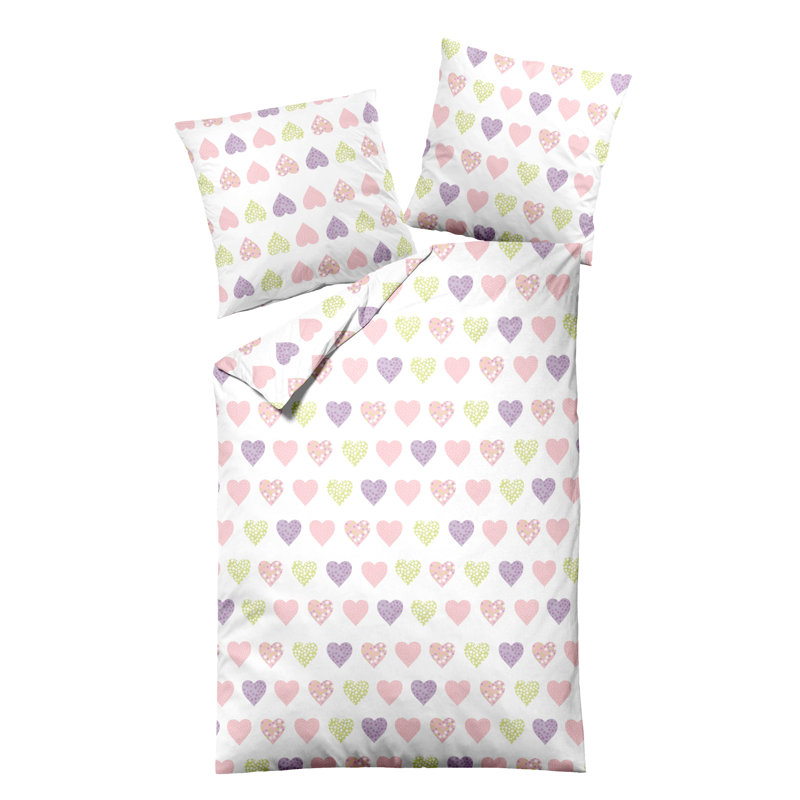 No Pattern Duvet Cover Set with Pillowcases, 155 x 220cm