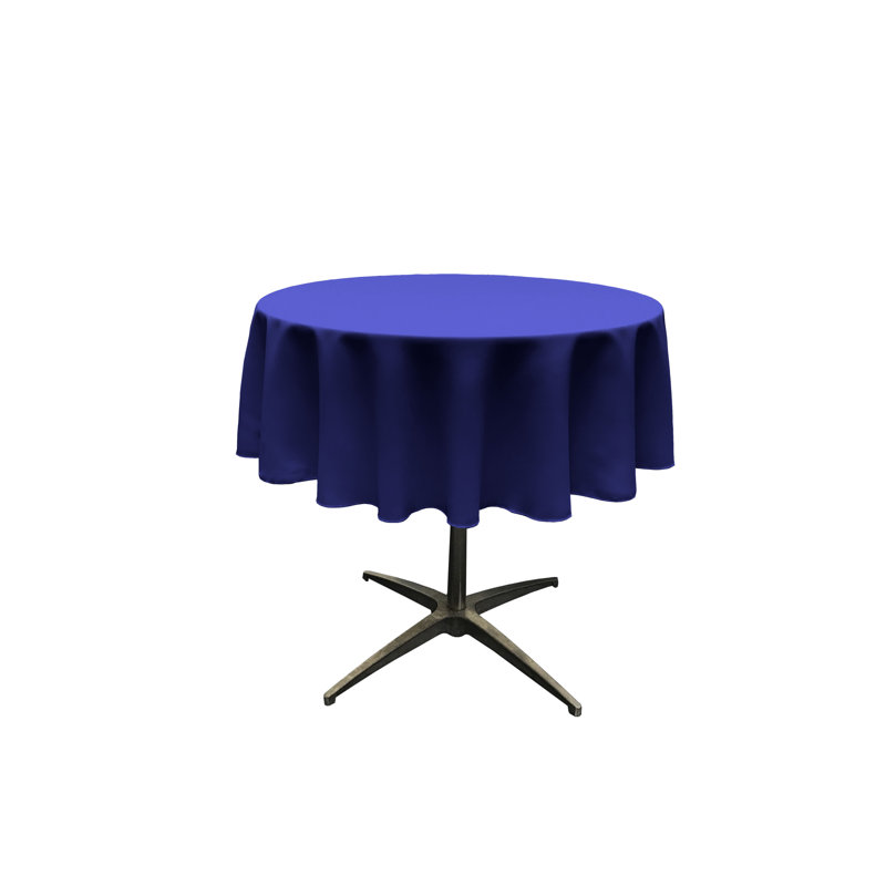 Nappe unie de couleur unie - Basics by Wayfair ™, Royal, Ronde de 51 po