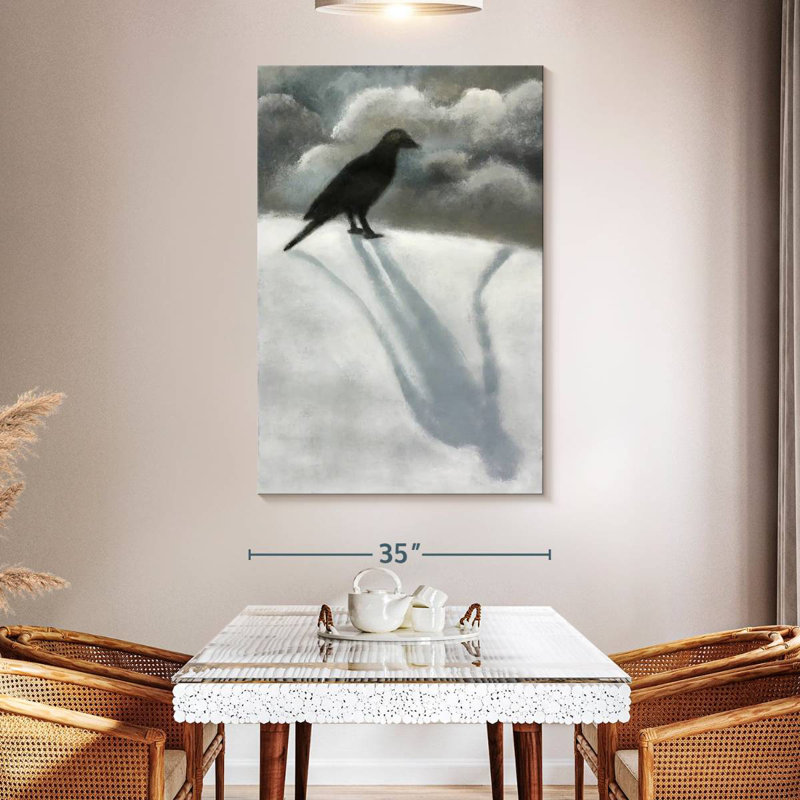 Brampt Black Bird, 51" H x 34" W