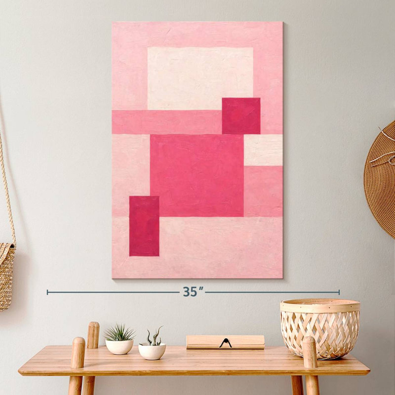 Pink Block McBrine, 30" H x 20" W