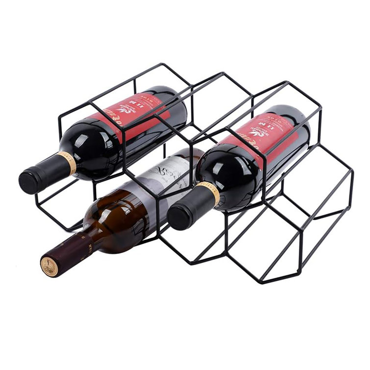 Belfry Kitchen Small Wine Rack 9 Bottle Holder ,No Need Assembly ...