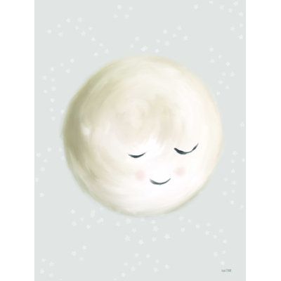 «Happy Little Moon I», reproduction sur toile tendue
