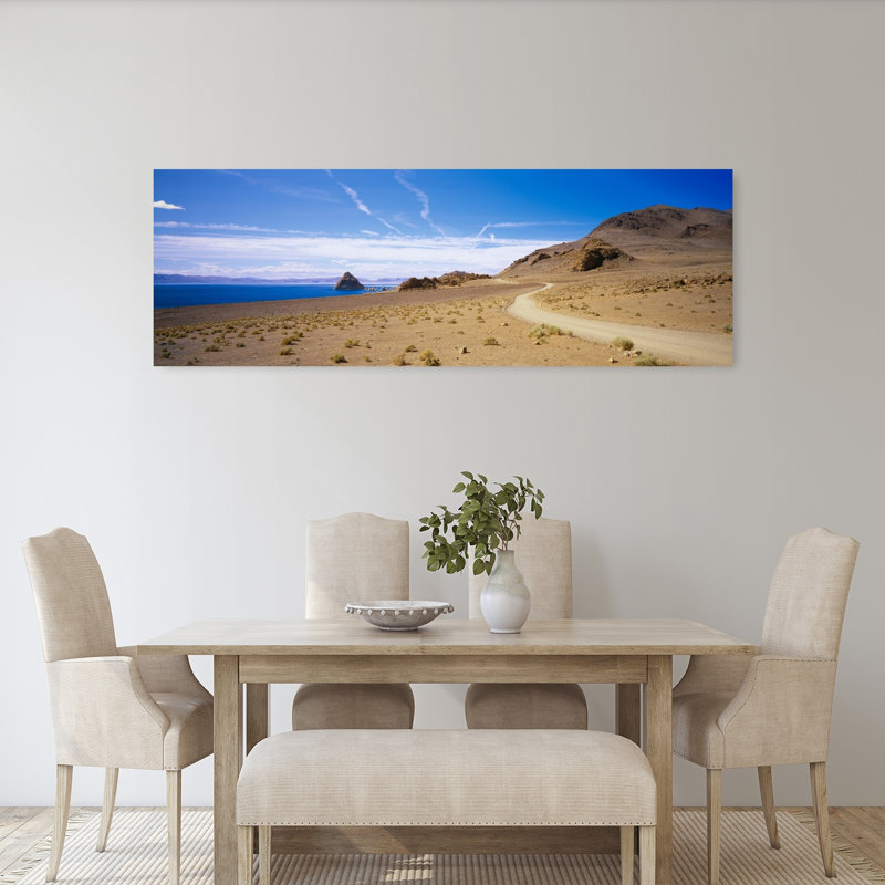 Dirt Road On A Landscape Pyramid Lake Nevada USA by Thomas Winz - Wrapped Canvas Panoramic Print, 50.8 cm H x 152.4 cm W