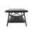 Drummond Solid Pine Coffee Table with Open Storage Shelf and Dark Metal X-Frame-146541653