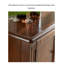 Buffet rétro en bois chaud avec 4 portes et tablette inférieure-427245424