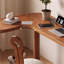 Bureau d'ordinateur de coin en L en bois massif fait maison-2143442546