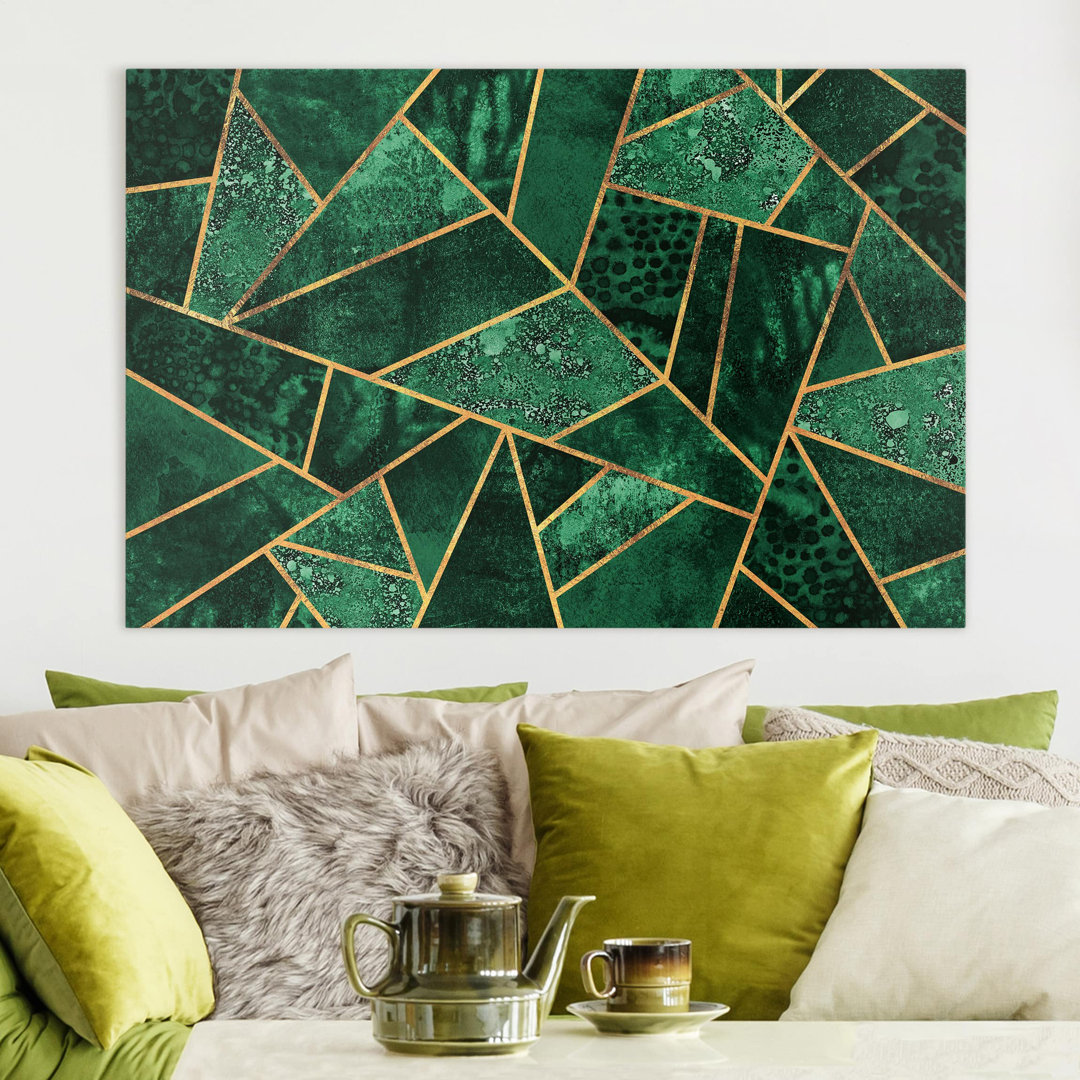 Wandbild Dark Emerald von Elisabeth Fredriksson