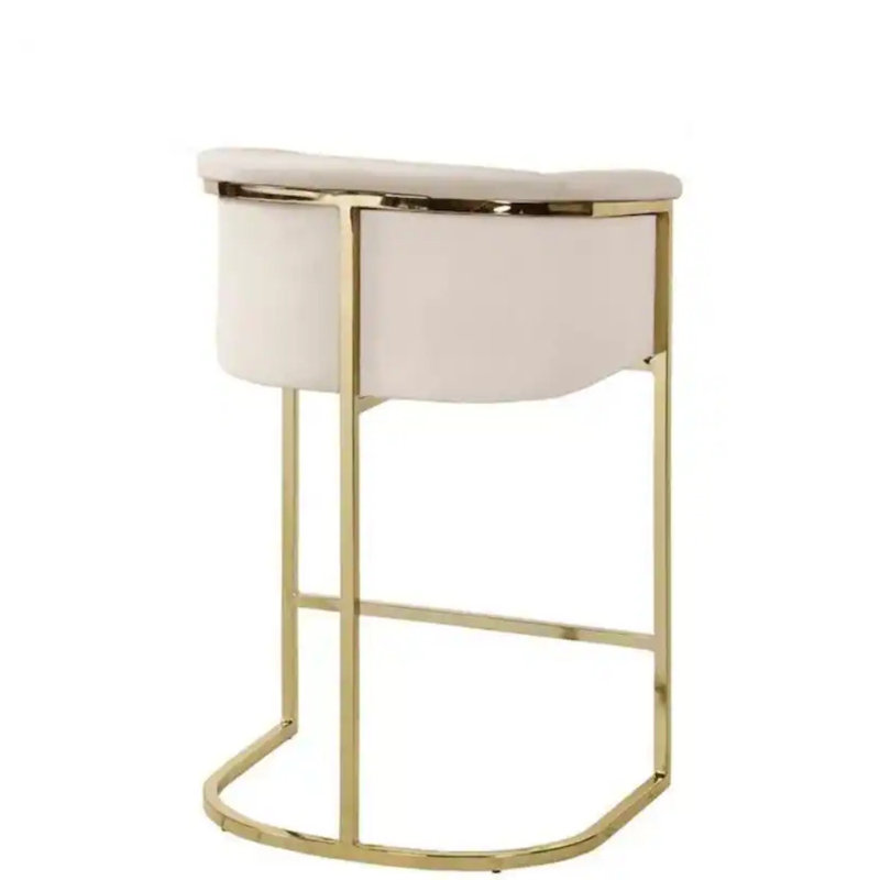 Tabouret de bar Leota, Beige