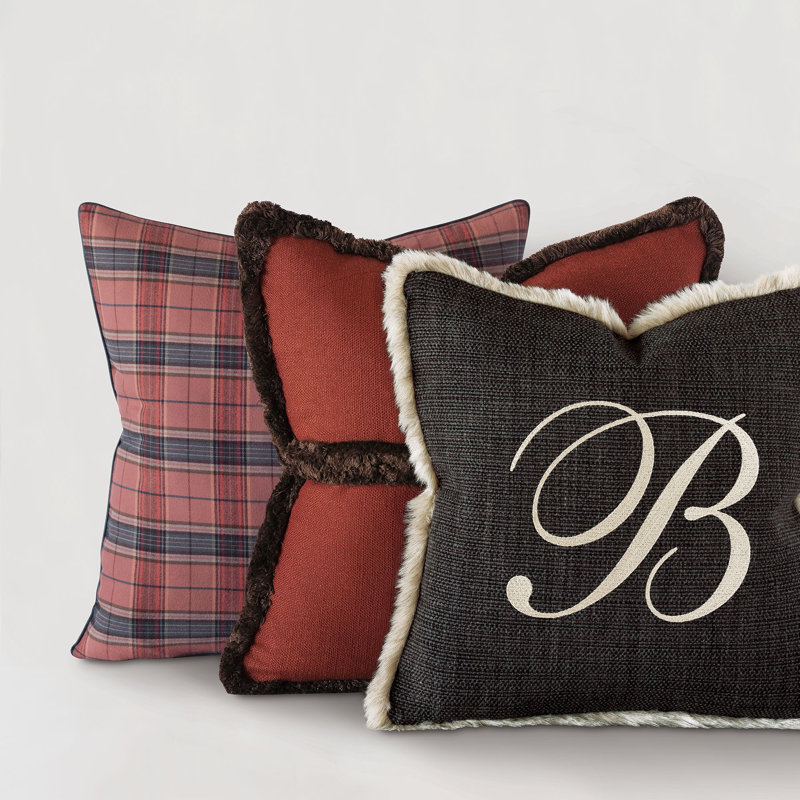 Chalet Square Pillow Cover & Insert, Berry