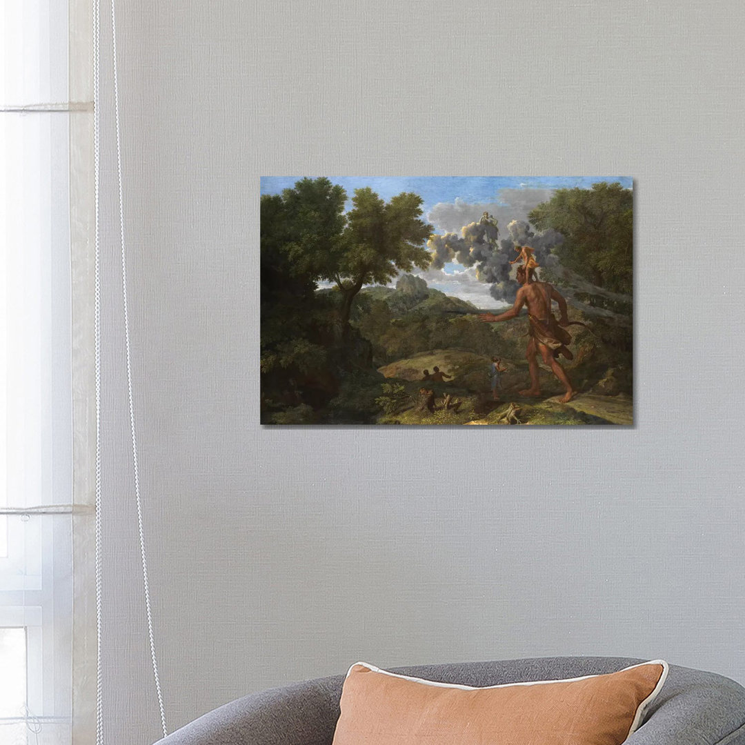 Blinder Orion auf der Suche nach der aufgehenden Sonne, 1658 - Galerie-verpackte Leinwand Giclée