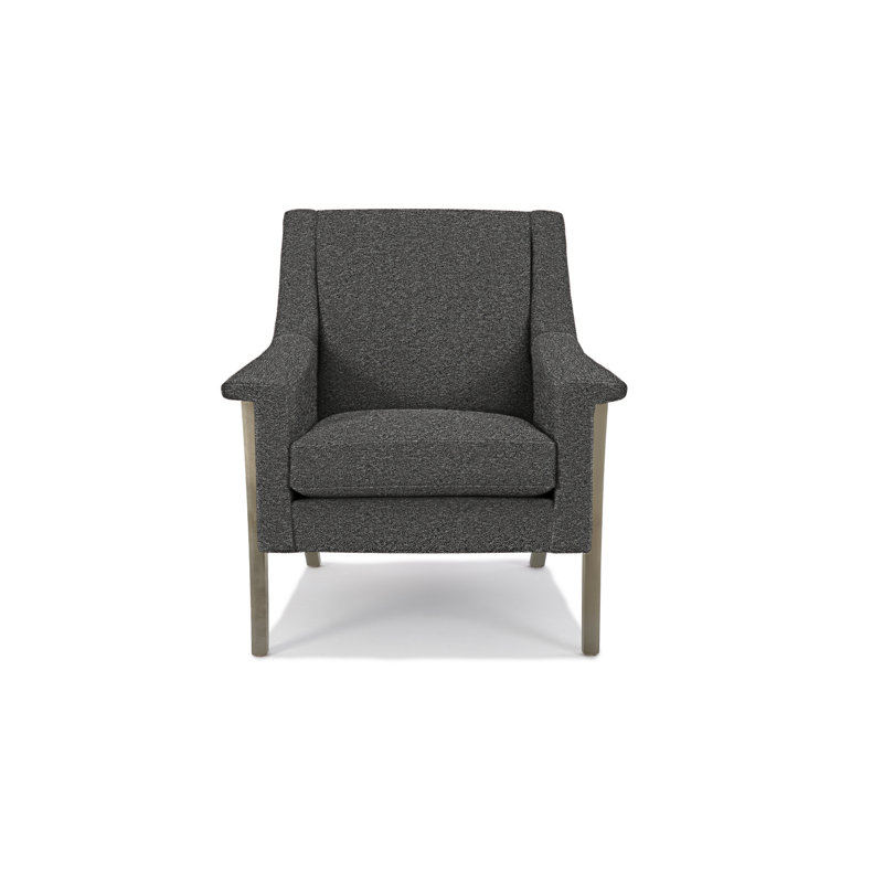 Arlo Armchair, Paprika Polyester Blend, Driftwood