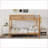 Queen Size Pine Wood &amp; MDF Bunk Bed with Ladder - Space-Saving Wood Color for Compact Bedrooms