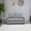 Convertible Loveseat Sofa Bed With Pull - Out Function, Adjustable Backrest, Velvet Upholstery, Side Pockets And Pillows For Living Spaces