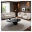 Canapé 3 places moderne en bouclette avec accoudoirs carrés, canapé rembourré beige pâle pour salon