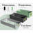 8x4x1 ft Galvanized Raised Garden Bed, Durable Metal Planter for Growing Vegetables, Fruits, and Flowers, Gray-1516677936