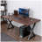 Heavy Duty Computer Desk 47 X 24 Inch Rustic Sturdy Workstation Business Furniture Study Writing Table For Home Office Company School Dorm Apartment (Brown, 47")