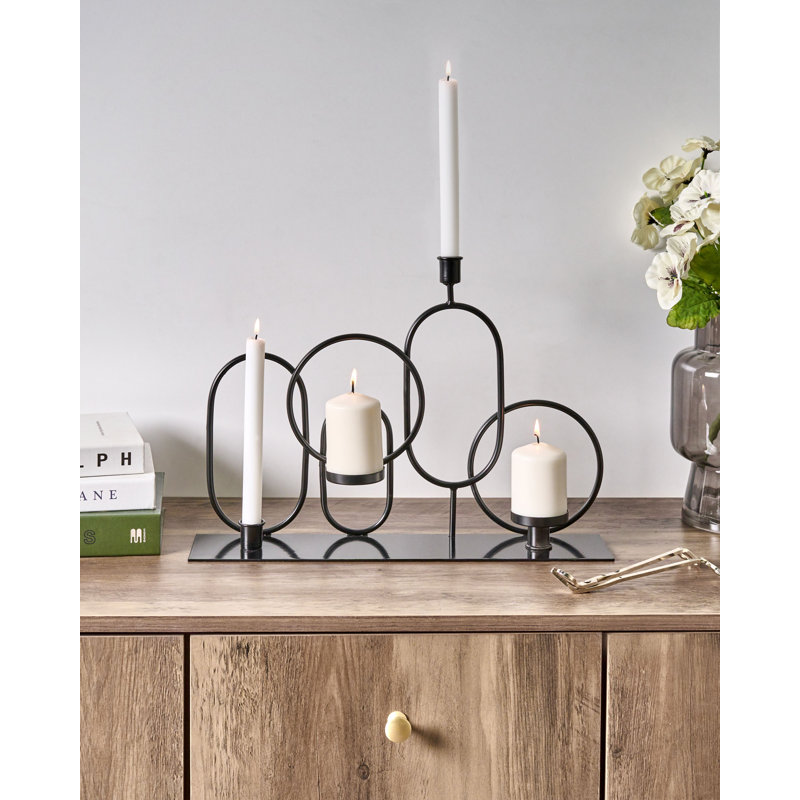 Metal Tabletop Candelabra