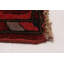 Tapis rouge en laine unique 4 pi 3 po x 6 pi 9 po Anadol