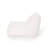 Ettie 3 Ft. Water Resistant Fabric Bean Bag Chair - White Washed, Foam Filled with Removable Cover for Living Room & Bedroom