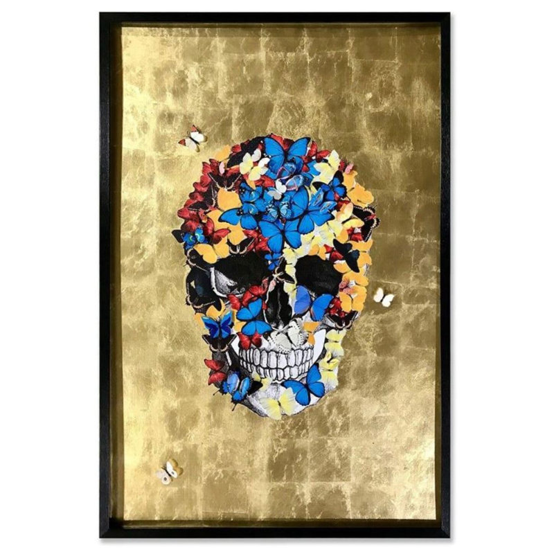 Skull Butterfly Wall Decor