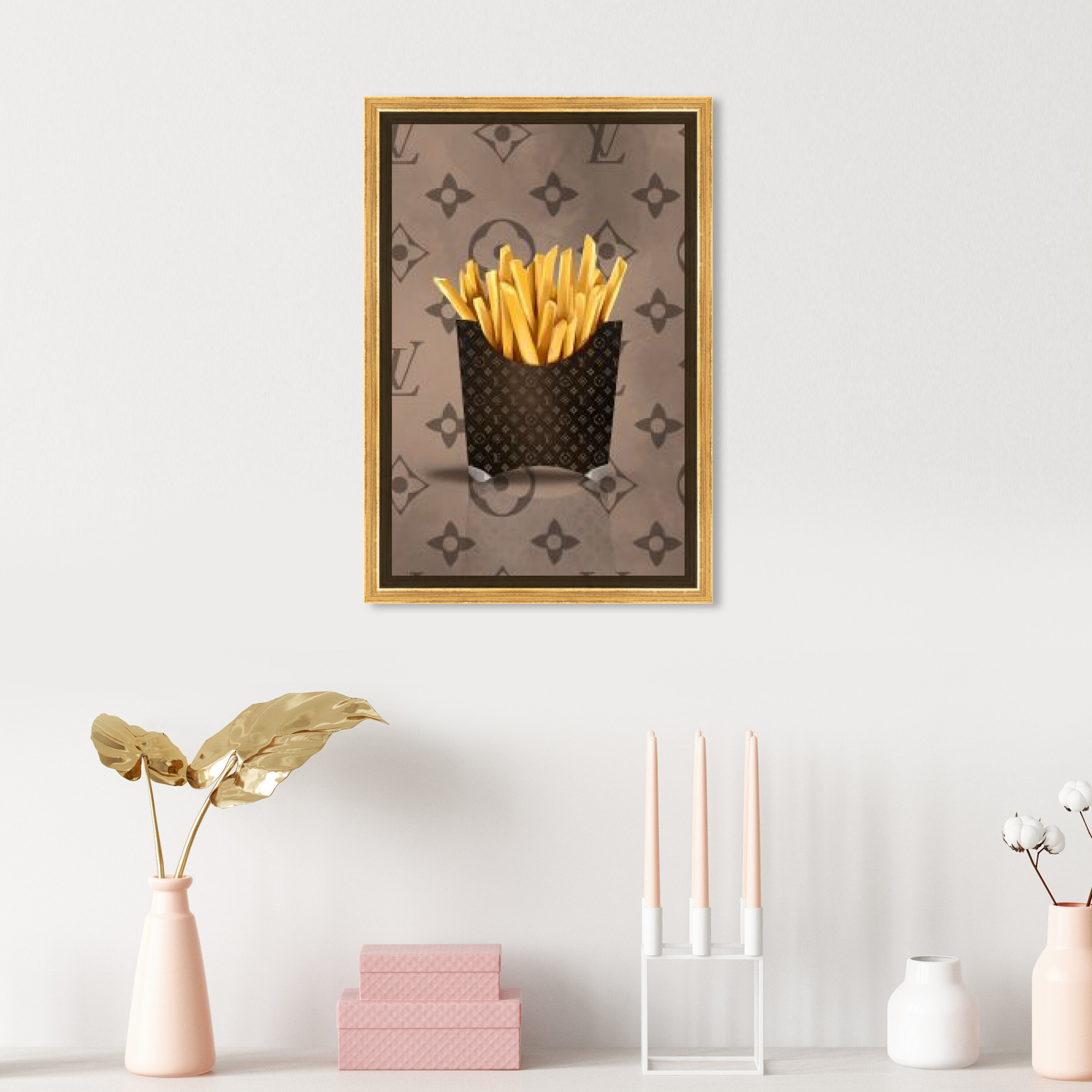 Fashion Fries Poster - Louis Vuitton fries 