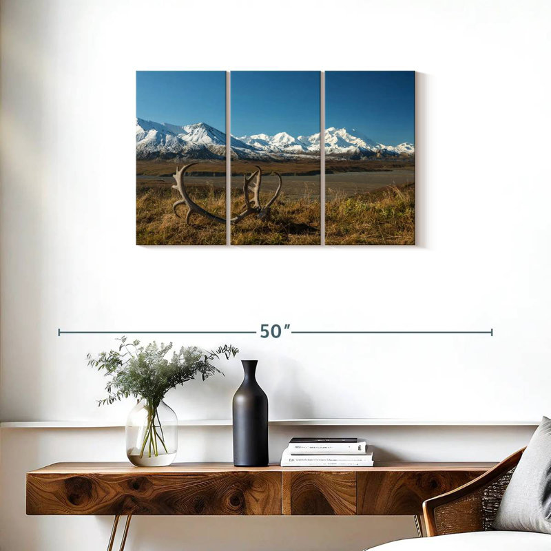 Bois de caribou Alvord Denali, H 20 po x l 33 po
