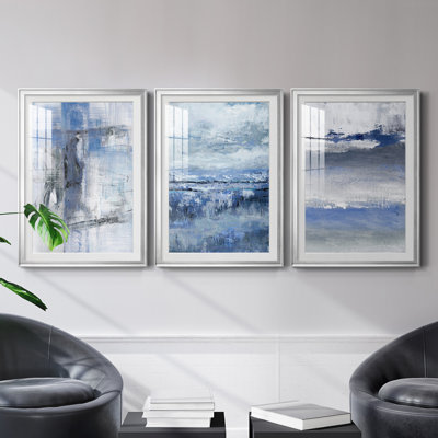 Soft Solace Indigo - Ensemble de 3 reproductions de cadres photo