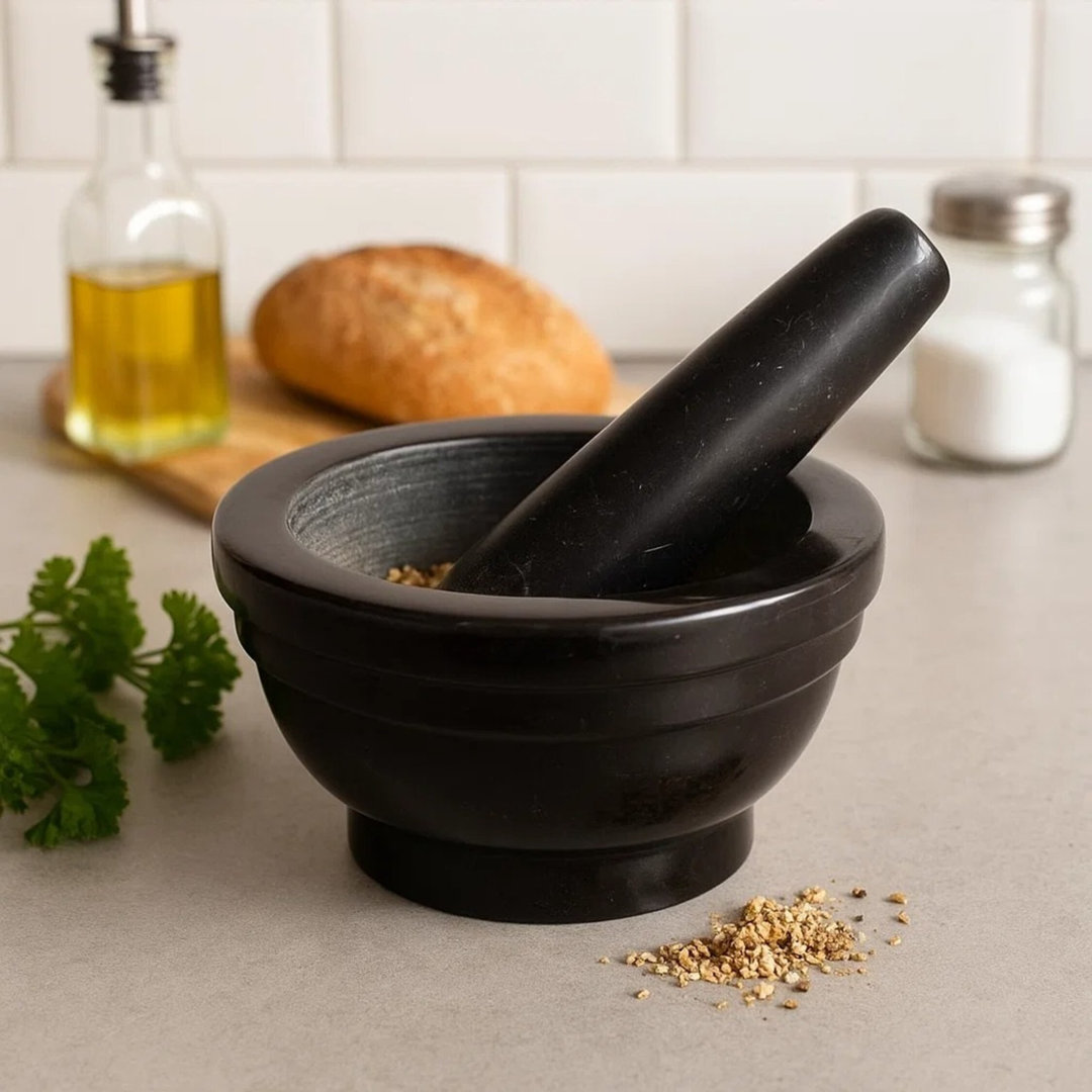 Marble Mortar And Pestle Set