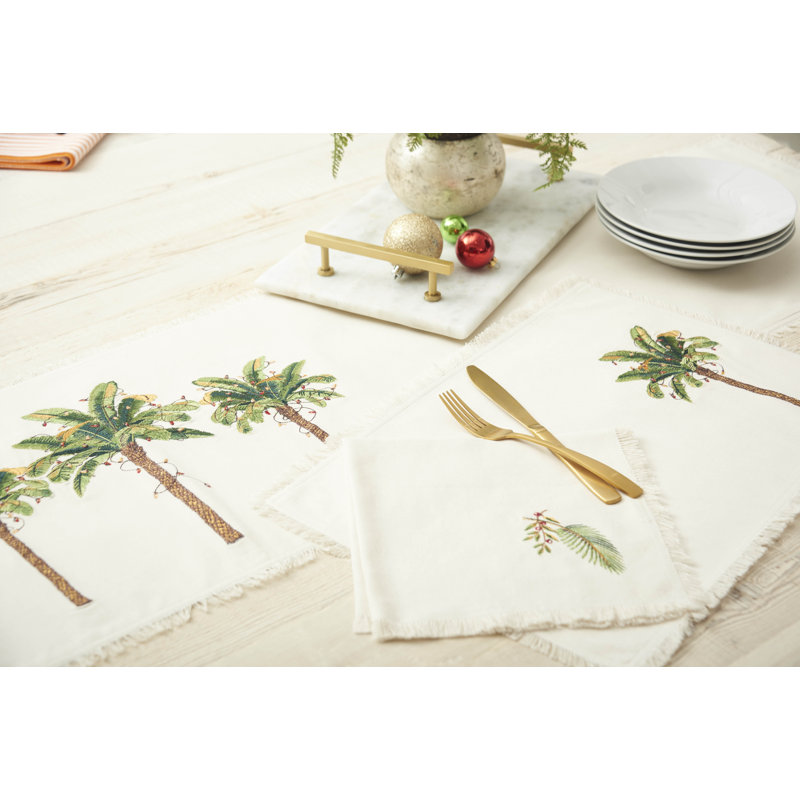 Holiday Palms Napkins Set of 4