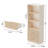 Bookshelf With Drawers, 63" Tall Fluted Bookshelf With Storage, 3 Shelf Bookcase With Adjustable Shelf, 3 Tier Modern Book Shelf, Open Shelves Bookcase For Office, Oak-1433599097