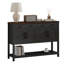 Armoire à quatre tiroirs avec tablette à lattes Modern Farmhouse Console