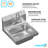 Hand Sink 15 in. x 15 in. With Faucet
