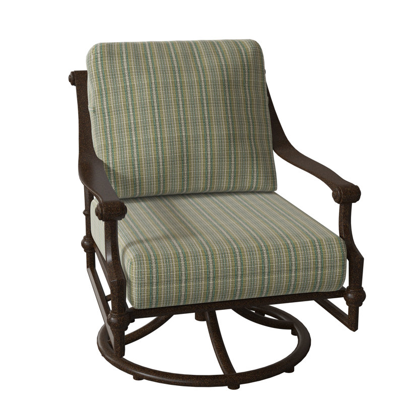 Delphi Outdoor Rocker Chair, Chestnut Brown, Canvas Bird's Eye Sunbrella® Canvas