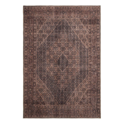 Vintage Look Washable Area Rug