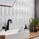 Nabi Harlequin 2X8 Crackled Glossy Glass Mosaic Tile