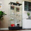 Vitrine moderne en verre avec 2 grands tiroirs-1592967203